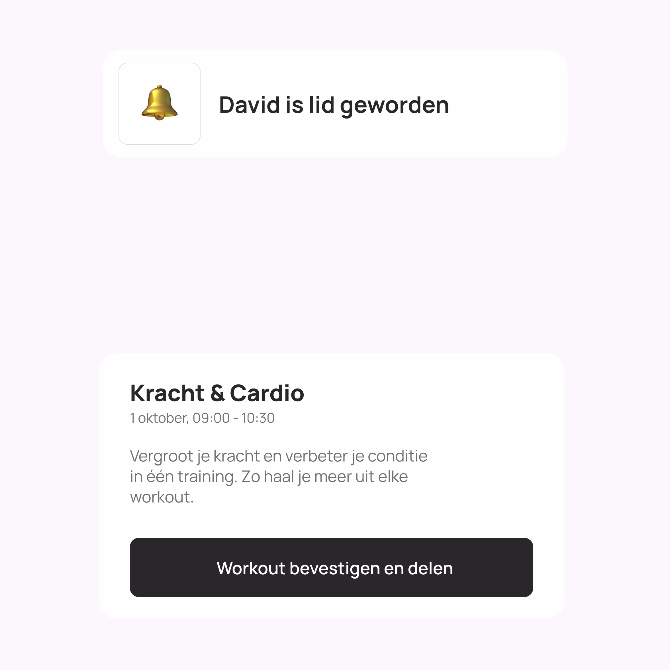 Nextset onboarding dashboard - koppel ledenadministratie en configureer trainingsaanbod in 5 minuten